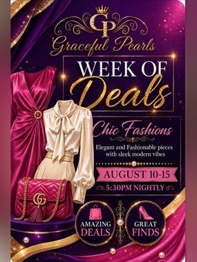 Graceful Pearls Week of Deals Chic Fashions 08/10-08/15 Don’t Miss It 💃🏽